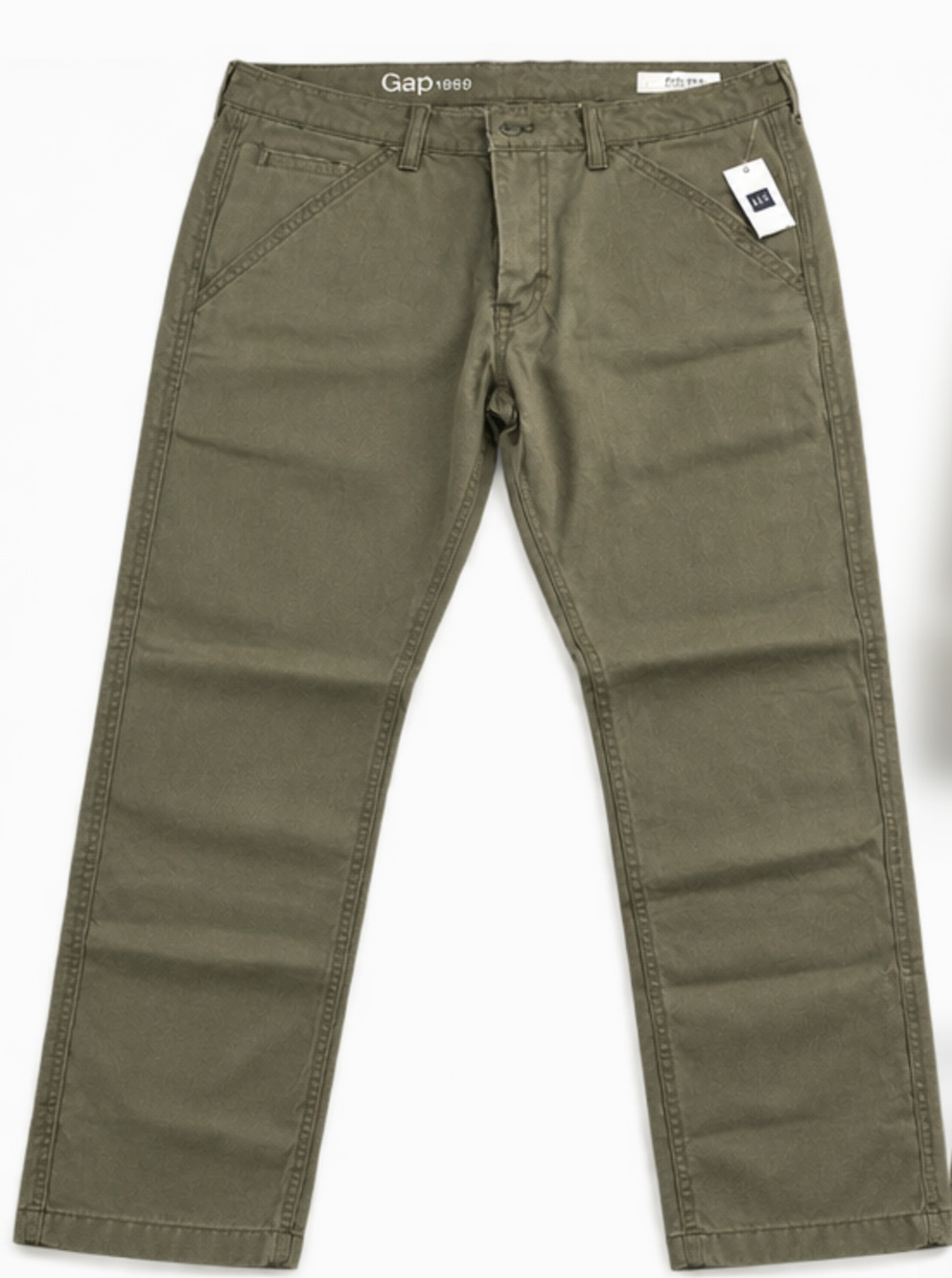 Gap 1969 Men's Slim Fit Pants 34x30 Olive Green Khaki Chino Casual NWT